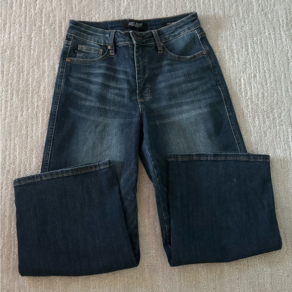 Judy Blue Los Angeles Cropped Wide Leg Jeans Size 5/27 Excellent Condition - Picture 5 of 10